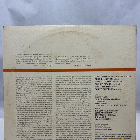 Louis Armstrong and Duke Ellington: Recording Together for the First Time - Picture 2 of 4